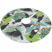 Toucan Vogel: Palmbladeren Patroon Kerstboom Rok (Gekanteld)