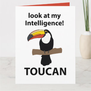 Toucan Vogel Schattig Grappig Kaart