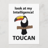 Toucan Vogel Tropisch Grappig Briefkaart (Voorkant)