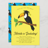 Toucan Vogelregenwoud Afstudeerfeest Kaart (Voorkant / Achterkant)