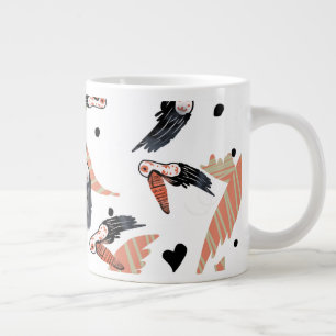 Toucan Vogels Zomer Tropisch Groen Kunst Grote Koffiekop