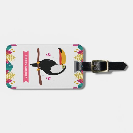 Toucan voor Happy Easter? Bagagelabel (Voorkant horizontaal)