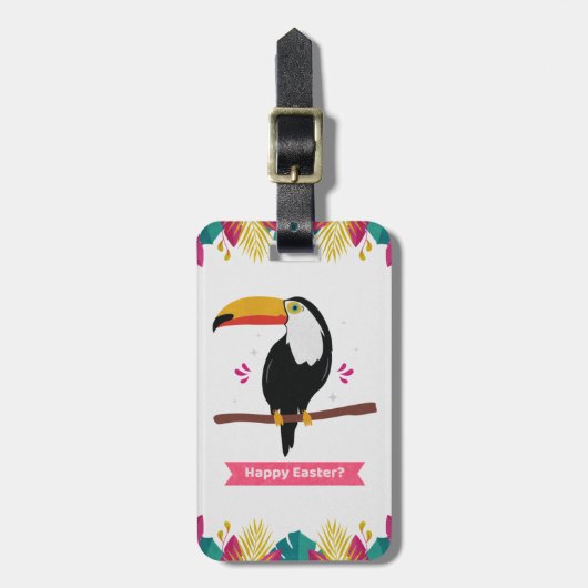 Toucan voor Happy Easter? Bagagelabel (Voorkant verticaal)