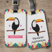 Toucan voor Happy Easter? Bagagelabel
