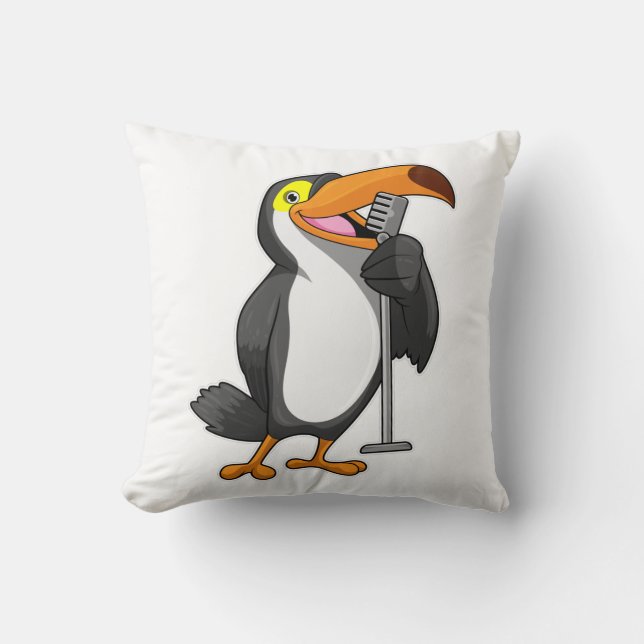 Toucan voor muziek met microfoon kussen (Voorkant)
