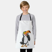 Toucan voor muziek met microfoon schort (Gedragen)