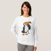 Toucan voor muziek met microfoon t-shirt (Voorkant volledig)