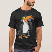 Toucan voor muziek met microfoon t-shirt (Voorkant)