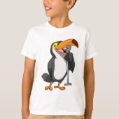 Toucan voor muziek met microfoon t-shirt (Voorkant)