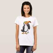 Toucan voor muziek met microfoon t-shirt (Voorkant volledig)