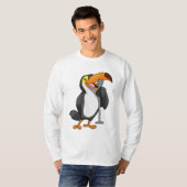 Toucan voor muziek met microfoon t-shirt (Voorkant volledig)