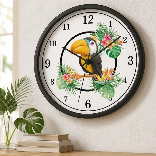 Toucan wandklok