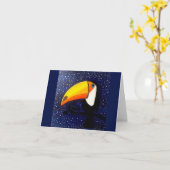 Toucan wenskaart kaart (Gele Bloem)