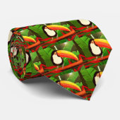Toucan Wildlife Bird Animal Art Mannen kledingstro Stropdas (Opgerold)