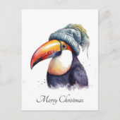 Toucan Winter Vibes, aangepast Briefkaart (Voorkant)