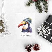 Toucan Winter Vibes, aangepast Briefkaart