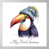 Toucan Winter Vibes, aangepast Poster (Voorkant)