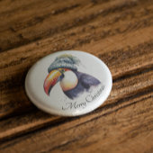 Toucan Winter Vibes, aangepast Ronde Button 3,2 Cm