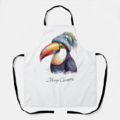 Toucan Winter Vibes, aangepast Schort (Voorkant)
