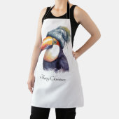 Toucan Winter Vibes, aangepast Schort (Insitu)