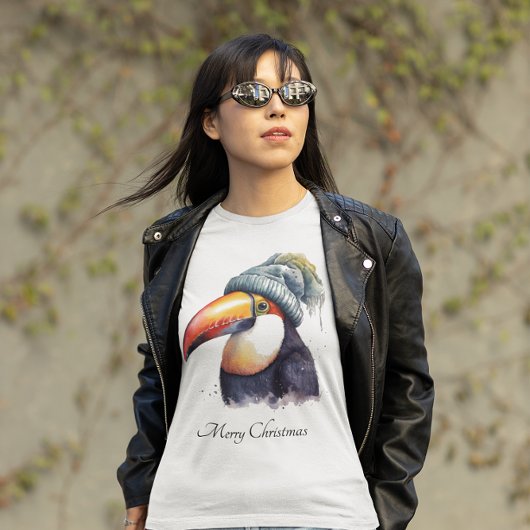 Toucan Winter Vibes, aangepast T-shirt