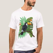 Toucan with leaves t-shirt (Voorkant)