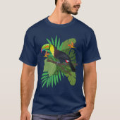 Toucan with leaves t-shirt (Voorkant)
