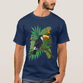 Toucan with leaves t-shirt (Voorkant)
