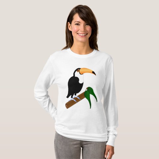 Toucan Women's Long Sleeve Tshirt (Voorkant volledig)