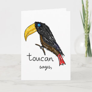 Toucan zegt verjaardag Kaart