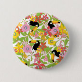 toucanans ronde button 5,7 cm (Voorkant)