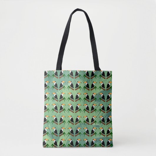 Toucans Allover-Canvas tas (Voorkant)