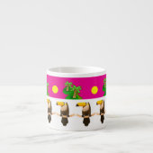 Toucans and Palm Trees Pink Espresso Cup Espresso Kop (Voorkant)