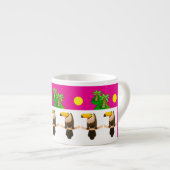 Toucans and Palm Trees Pink Espresso Cup Espresso Kop (Voorkant rechts)