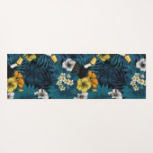 Toucans and tropical flora, blue, yellow, oranje yogamat (Achterkant (horizontaal))
