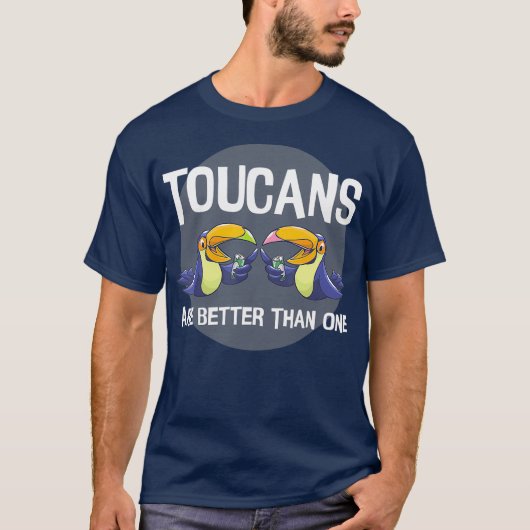 Toucans Are Better Than One Day Drinking Bird T-shirt (Voorkant)