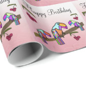Toucans Birthday Party Cadeaupapier (Rol Hoek)