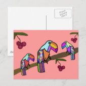 Toucans-Briefkaart Briefkaart (Voorkant / Achterkant)