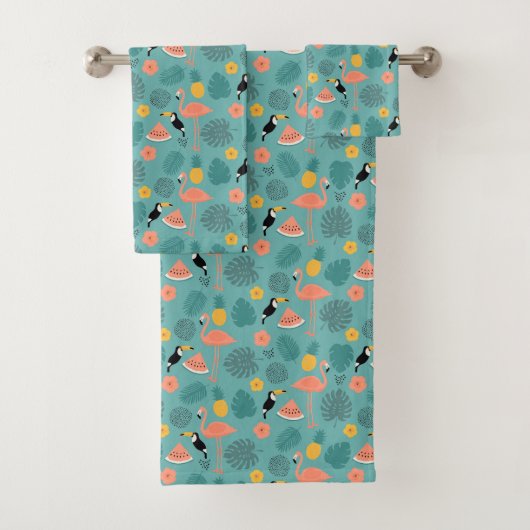 Toucans en Flamingos Bad Handdoek (Insitu)