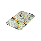 Toucans groen blad patroon Badmat (Gekanteld)