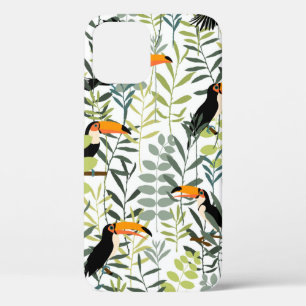 Toucans in groene bladeren en takken naadloos Case-Mate iPhone case