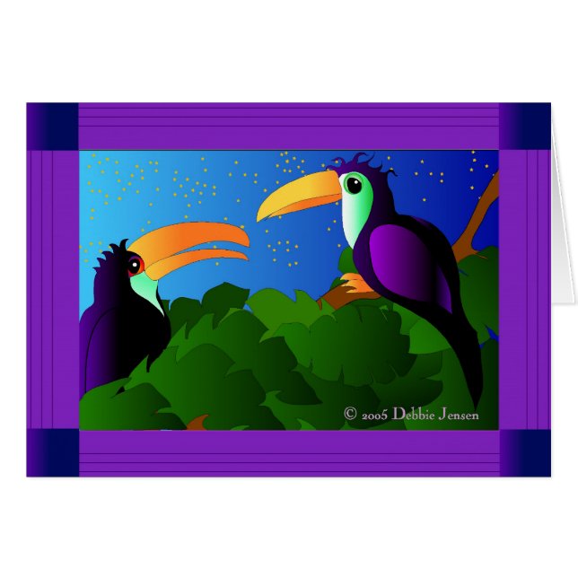 Toucans in Paradise door Debbie Jensen (Voorkant Horizontaal)