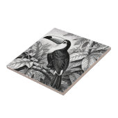 Toucans Jungle Loofwerk Gravure Tegeltje (Zijkant)