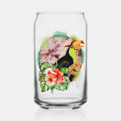 Toucan's Magic - Tropische Bird Witchcraft Blikvorm Glas (Achterkant)