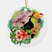 Toucan's Magic - Tropische Bird Witchcraft Keramisch Ornament (Voorkant)