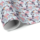 Toucans met exotische bloemen cadeaupapier (Rol Hoek)