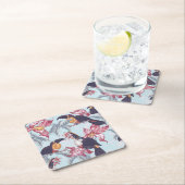 Toucans met exotische bloemen kartonnen onderzetters (Insitu)