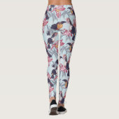 Toucans met exotische bloemen leggings (Achterkant)