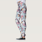 Toucans met exotische bloemen leggings (Links)