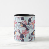 Toucans met exotische bloemen mok (Midden)